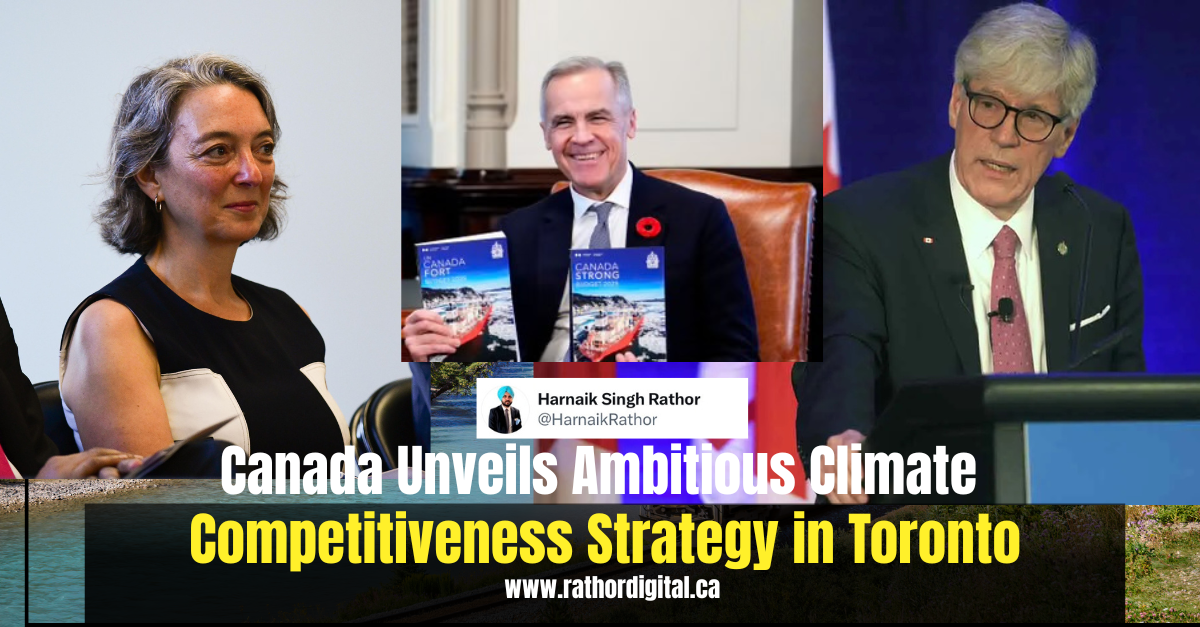 Canada Unveils Ambitious Climate Competitiveness Strategy in Toronto